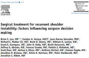 shoulder surgeons decide the best way to treat recurrent shoulder instability